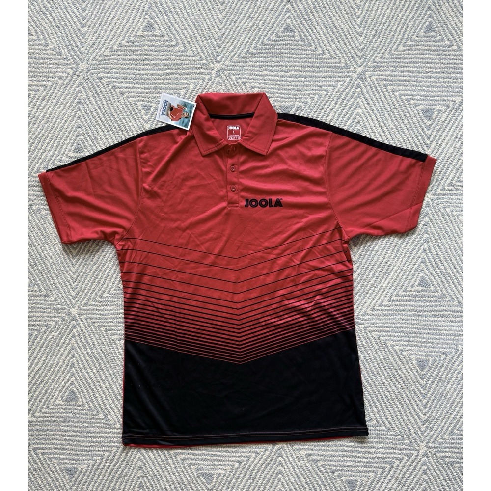Joola Shirt Move Red/Black‎ NWT Polo Shirt - Polyester - Large